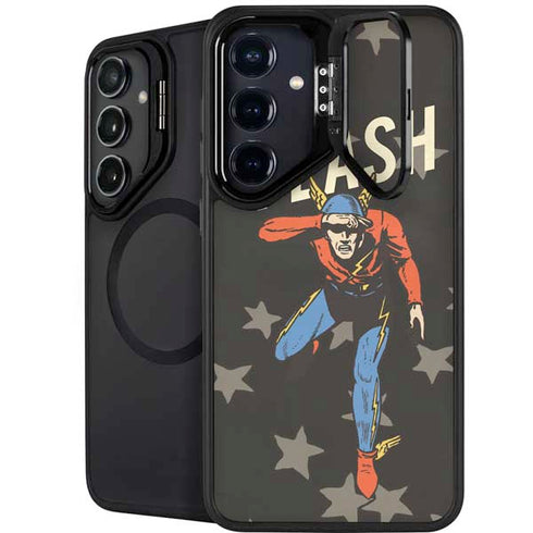 DC Comics The Flash Retro Action Pose Galaxy S24 FE Kickstand Case